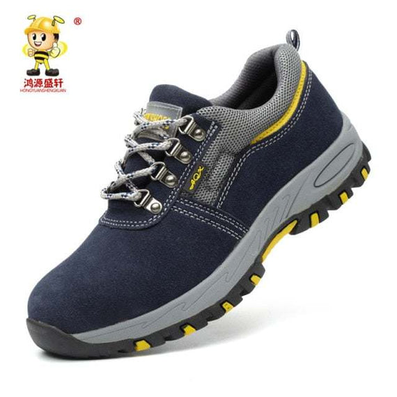 Men's Safety Work Boots Warm Plush Fur Labor Insurance Puncture Proof Snow Boot