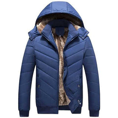 Elegant Men's Warm Winter Coat Plus Velvet Thicken Fur Overcoat - Acapparelstore