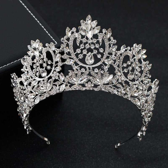New Women's Vintage Luxury Big European Bride Wedding Crown Wedding Hair Accessories