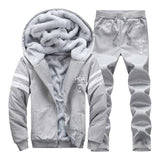 Men's Sporting Fleece Thick Hooded Brand-Clothing Casual Track Suit