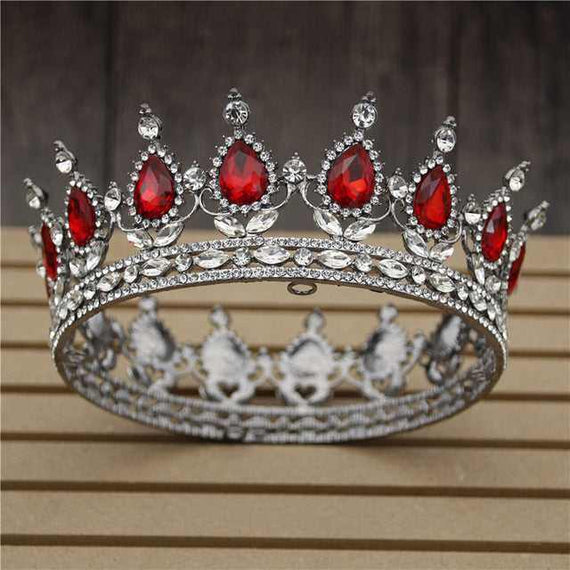 Women's Pink Crystal Rose Gold Flower Wedding Crown  Tiaras and Crowns