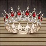 Women's Pink Crystal Rose Gold Flower Wedding Crown  Tiaras and Crowns