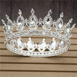 Women's Pink Crystal Rose Gold Flower Wedding Crown  Tiaras and Crowns