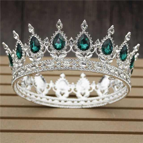 Women's Pink Crystal Rose Gold Flower Wedding Crown  Tiaras and Crowns