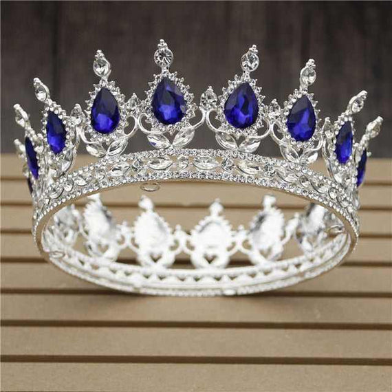 Women's Pink Crystal Rose Gold Flower Wedding Crown  Tiaras and Crowns