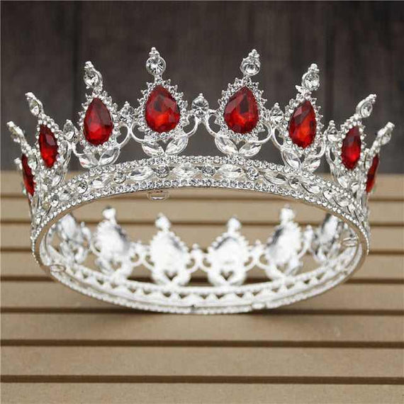 Women's Pink Crystal Rose Gold Flower Wedding Crown  Tiaras and Crowns