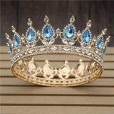 Women's Pink Crystal Rose Gold Flower Wedding Crown  Tiaras and Crowns
