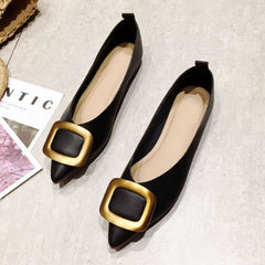 Spring Autumn Shoes Women's Flats Pointed Toe Slip-On Single Shoes - Acapparelstore