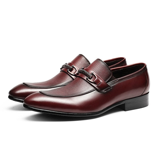 Men's Genuine Leather Shoes Business Dress Banquet Shoes - Acapparelstore