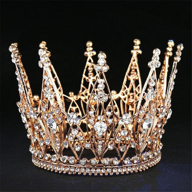 Fashion Pageant Bride Tiara Rhinestone Crown hair accessories - Acapparelstore