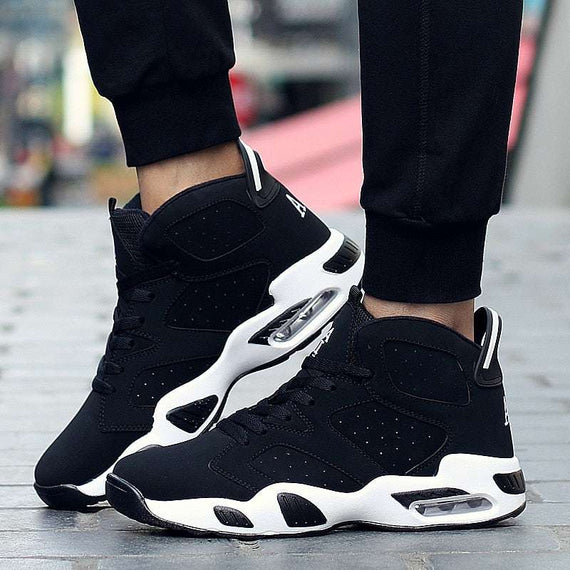Autumn Summer Men Basketball Shoes Comfort High Top Cushion Sports Shoes