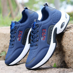 Men's Running Shoes Air Cushion Sneakers Breathable Outdoor Walking Shoes - Acapparelstore