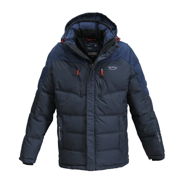 Men's Fashion Waterproof Coat, Men's Parka Waterproof Thick Warm Jackets