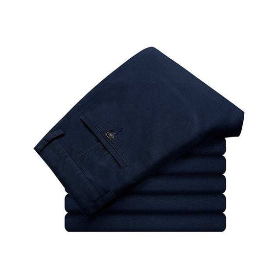Men's Pants Cotton Casual  Stretch male trouser long Straight Pants