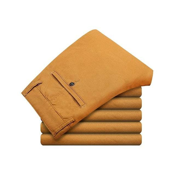 Men's Pants Cotton Casual  Stretch male trouser long Straight Pants