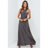 Women's Multiway Wrap Convertible Dress Boho Maxi Club Red Dress