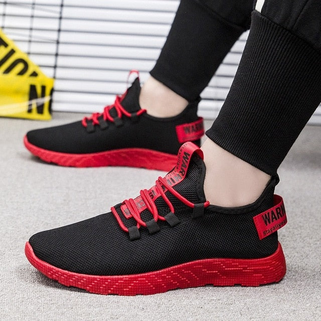 Men's Vulcanize Breathable Casual Sneakers Male Air Mesh Lace Up Tenis Shoes - Acapparelstore
