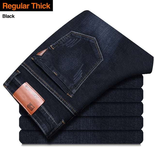 2023 Mens Classic Style Business Light Blue Jeans Men Simple Casual Stretch  Slim Denim Pants In Light Blue And Black For Men From Trustworthry, $23.92