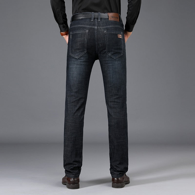Men's Jeans, European American Style Men's Elastic Cotton Stretch Jeans Pants