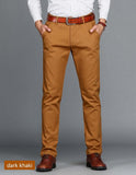 Men's Pants Cotton Casual  Stretch male trouser long Straight Pants