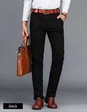 Men's Pants Cotton Casual  Stretch male trouser long Straight Pants