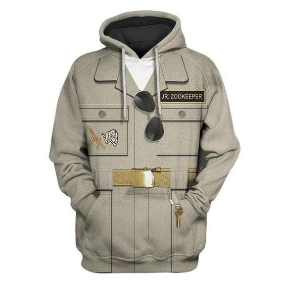 New Fashion Men's hoodies Zoo keeper Full Printed 3d Hooded Sweatshirt Unisex