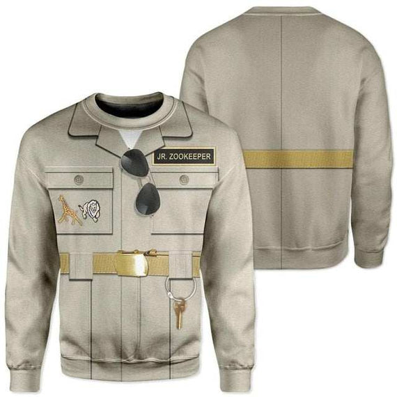 New Fashion Men's hoodies Zoo keeper Full Printed 3d Hooded Sweatshirt Unisex