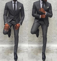 Hot Sale Men's Slim Fit Suit Best Man Business Party Classic Tuxedos 2 Pieces