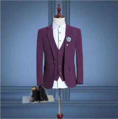 Elegant Grey Men's Suits Cheap Formal Best Man Wedding Suit Slim Fit - Acapparelstore
