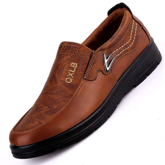 Upscale Men's Casual Fashion Leather Shoes Men Spring Autumn Flat Shoes