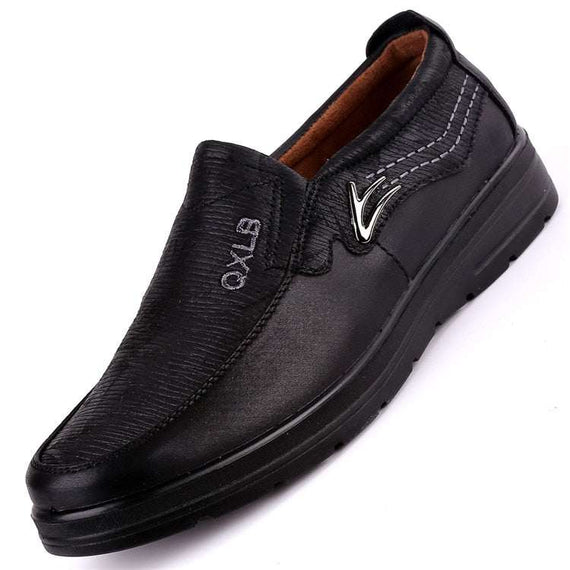 Upscale Men's Casual Fashion Leather Shoes Men Spring Autumn Flat Shoes