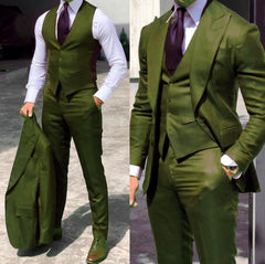 Men's Classy Wedding Tuxedos Suits Slim Fit Bridegroom Business Suits - Acapparelstore