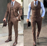 Men's Classy Wedding Tuxedos Suits Slim Fit Bridegroom Business Suits