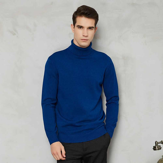 Autumn Winter Men's Warm Turtleneck Sweater High Quality Fashion Sweaters