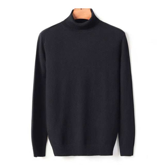 Autumn Winter Men's Warm Turtleneck Sweater High Quality Fashion Sweaters
