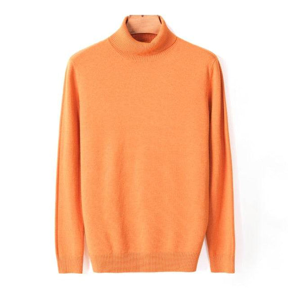 Autumn Winter Men's Warm Turtleneck Sweater High Quality Fashion Sweaters