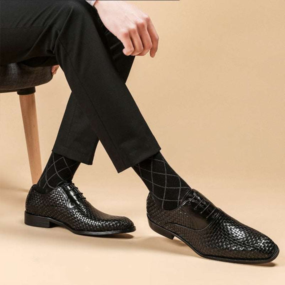 Men's Business Leather Shoes Brand Bullock Genuine Leather Shoes