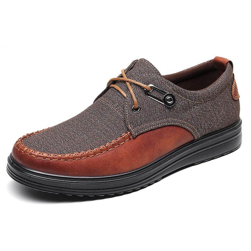 Upscale Men's Casual Fashion Leather Shoes Men Spring Autumn Flat Shoes