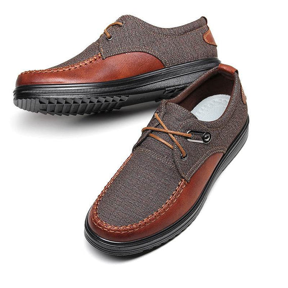 Upscale Men's Casual Fashion Leather Shoes Men Spring Autumn Flat Shoes