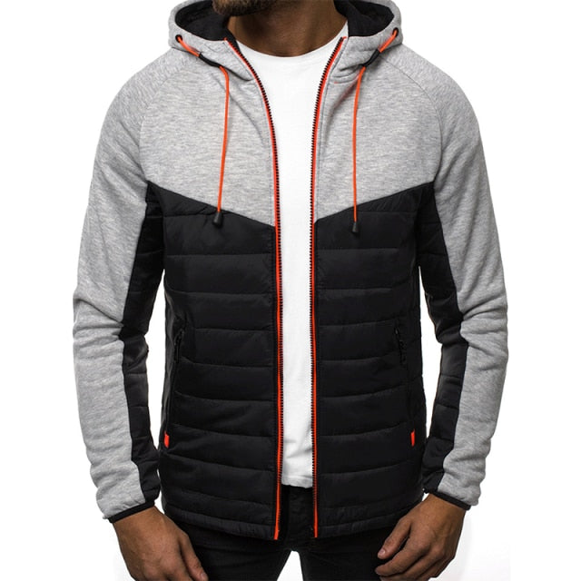 Men's Hoody Jacket Cotton Blend Waterproof Casual Warm Overcoat - Acapparelstore