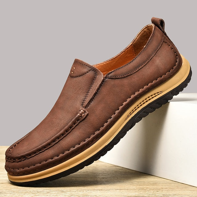 Classic Genuine Leather Men's Outdoor Shoes Breathable Casual Shoes - Acapparelstore