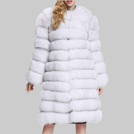 Luxury Super Long Women's Faux Fur Coat Thick Winter Outwear