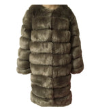 Luxury Super Long Women's Faux Fur Coat Thick Winter Outwear