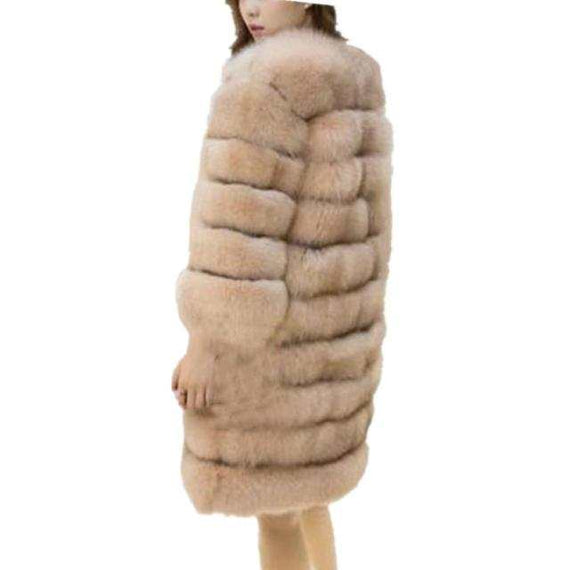 Luxury Super Long Women's Faux Fur Coat Thick Winter Outwear