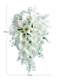 Whitney Wedding Waterfall Bridal Bouquet Fake Calla Lily Lilies Bouquet