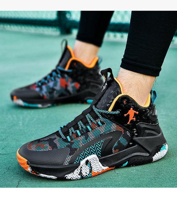 Unisex Basketball Shoes Golden Basketball Shoe Anti-skid Shoes
