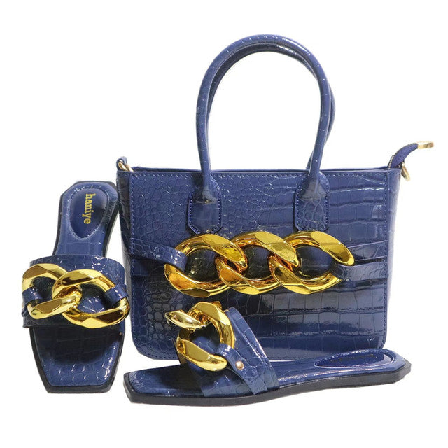 Italian Designer Shoes Bags Matching Set Party Wedding Fashion Shoes - Acapparelstore