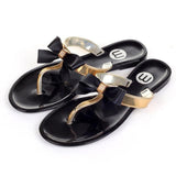 TEXU Bow Thong Jelly Jelly Flip Flop Sandals