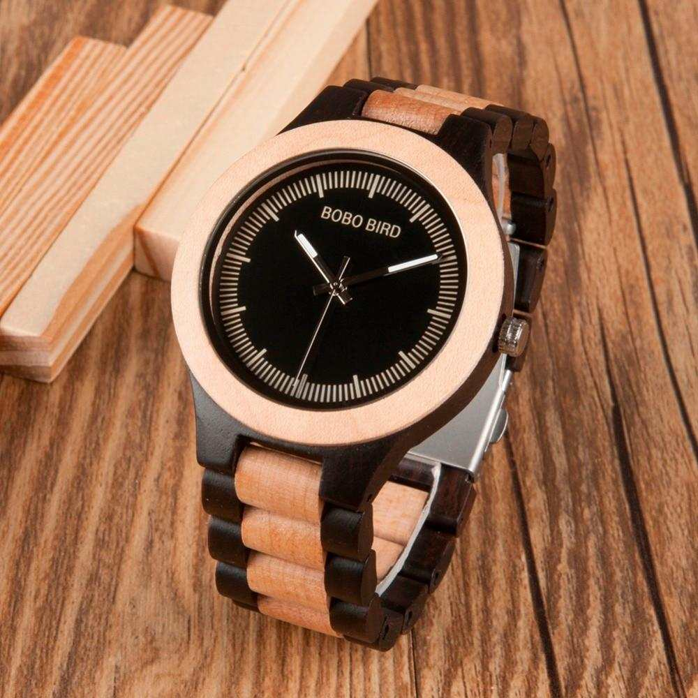 Male Antique Wooden Watches with Wooden Band