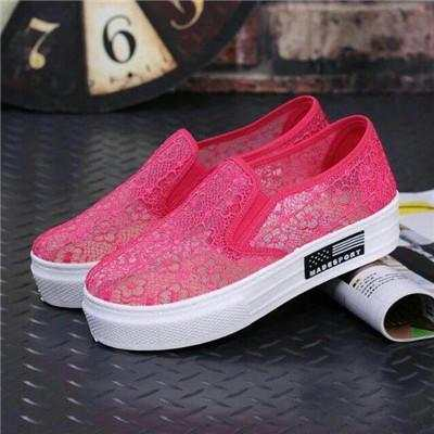 Solid Color Women Breathable Spring Autumn Flats Shoes